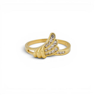 Brillantring aus 585 Gelbgold, nachhaltiger second-hand Schmuck perfekt aufgearbeitet