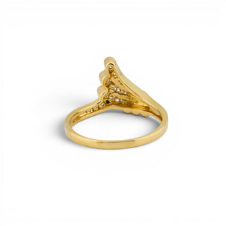 Brillantring aus 585 Gelbgold, nachhaltiger second-hand Schmuck perfekt aufgearbeitet