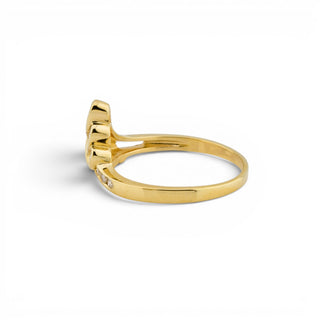 Brillantring aus 585 Gelbgold, nachhaltiger second-hand Schmuck perfekt aufgearbeitet