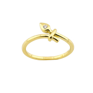 Brillantring aus 585 Gelbgold, nachhaltiger second-hand Schmuck perfekt aufgearbeitet