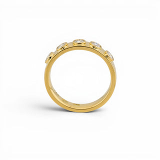 Brillantring aus 750 Gelbgold, nachhaltiger second hand Schmuck perfekt aufgearbeitet