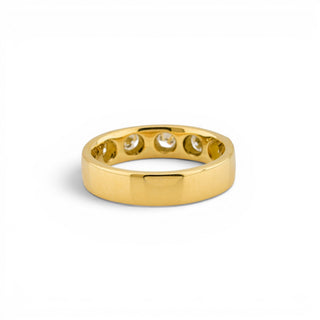 Brillantring aus 750 Gelbgold, nachhaltiger second hand Schmuck perfekt aufgearbeitet