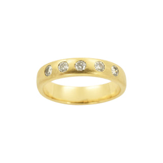 Brillantring aus 750 Gelbgold, nachhaltiger second-hand Schmuck perfekt aufgearbeitet