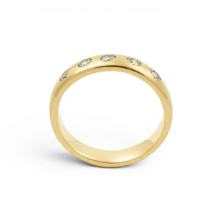 Brillantring aus 750 Gelbgold, nachhaltiger second-hand Schmuck perfekt aufgearbeitet