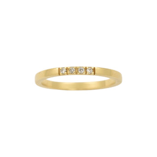 Brillantring aus 585 Gelbgold, nachhaltiger second-hand Schmuck perfekt aufgearbeitet