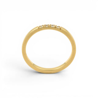Brillantring aus 585 Gelbgold, nachhaltiger second-hand Schmuck perfekt aufgearbeitet