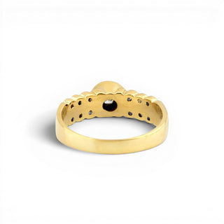 Brillantring aus 585 Gelbgold, nachhaltiger second-hand Schmuck perfekt aufgearbeitet
