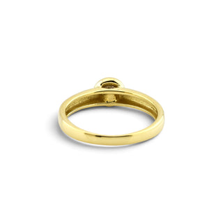 Brillantring aus 585 Gelbgold, nachhaltiger second-hand Schmuck perfekt aufgearbeitet