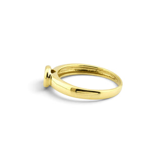 Brillantring aus 585 Gelbgold, nachhaltiger second-hand Schmuck perfekt aufgearbeitet