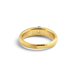 Brillantring aus 750 Gelbgold, nachhaltiger second-hand Schmuck perfekt aufgearbeitet