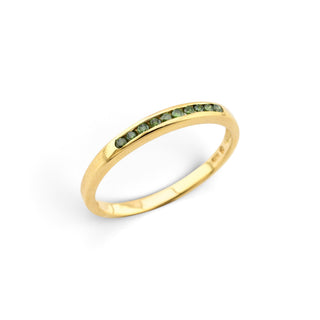Brillantring aus 585 Gelbgold, nachhaltiger second-hand Schmuck perfekt aufgearbeitet