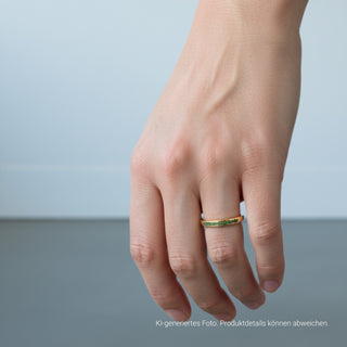 Brillantring aus 585 Gelbgold, nachhaltiger second-hand Schmuck perfekt aufgearbeitet