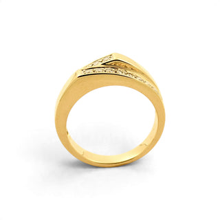 Brillantring aus 750 Gelbgold, nachhaltiger second-hand Schmuck perfekt aufgearbeitet