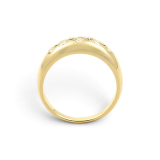 Brillantring aus 585 Gelbgold, nachhaltiger second-hand Schmuck perfekt aufgearbeitet