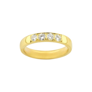 Brillantring aus 750 Gelbgold, nachhaltiger second-hand Schmuck perfekt aufgearbeitet