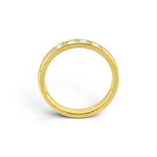 Brillantring aus 750 Gelbgold, nachhaltiger second-hand Schmuck perfekt aufgearbeitet
