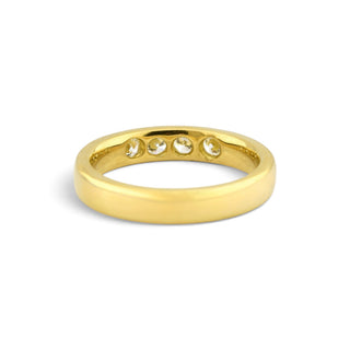 Brillantring aus 750 Gelbgold, nachhaltiger second-hand Schmuck perfekt aufgearbeitet