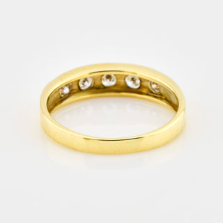 Brillantring aus 585 Gelbgold, nachhaltiger second hand Schmuck perfekt aufgearbeitet
