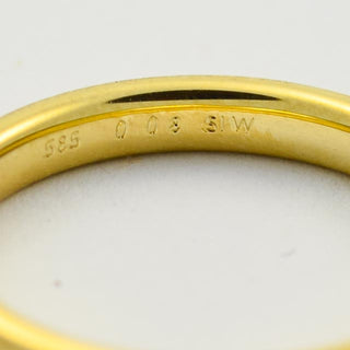 Brillantring aus 585 Gelbgold, nachhaltiger second hand Schmuck perfekt aufgearbeitet