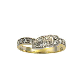 Brillantring aus 585 Gelbgold, nachhaltiger second hand Schmuck perfekt aufgearbeitet