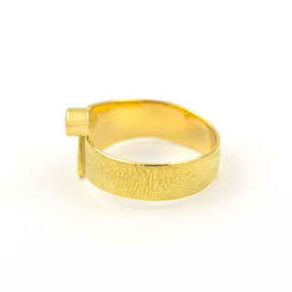 Brillantring aus 750 Gelbgold, nachhaltiger second hand Schmuck perfekt aufgearbeitet