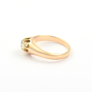 Brillantring aus 585 Gelbgold, nachhaltiger second hand Schmuck perfekt aufgearbeitet