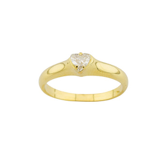 Diamantring aus 750 Gelbgold, nachhaltiger second hand Schmuck perfekt aufgearbeitet
