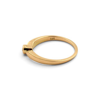 Diamantring aus 585 Gelbgold, nachhaltiger second-hand Schmuck perfekt aufgearbeitet