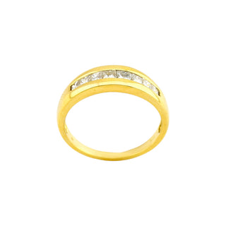 Diamantring aus 585 Gelbgold, nachhaltiger second-hand Schmuck perfekt aufgearbeitet