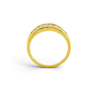 Diamantring aus 585 Gelbgold, nachhaltiger second-hand Schmuck perfekt aufgearbeitet