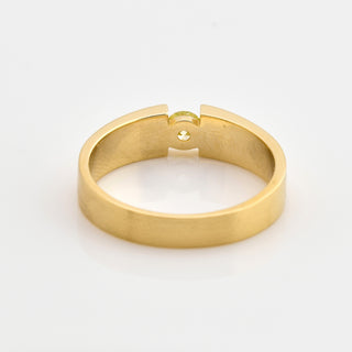 Brillantring aus 585 Gelbgold, nachhaltiger second hand Schmuck perfekt aufgearbeitet