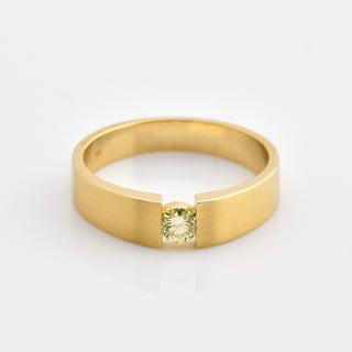 Brillantring aus 585 Gelbgold, nachhaltiger second hand Schmuck perfekt aufgearbeitet