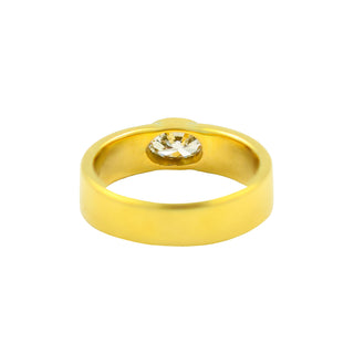 Diamantring aus 585 Gelbgold, nachhaltiger second hand Schmuck perfekt aufgearbeitet