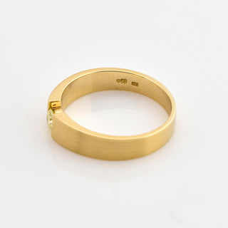 Brillantring aus 585 Gelbgold, nachhaltiger second hand Schmuck perfekt aufgearbeitet