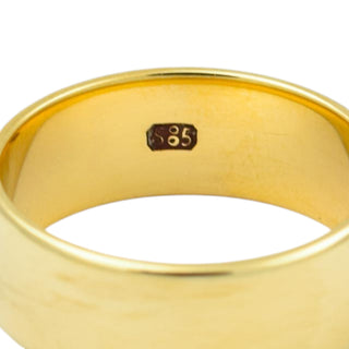 Ring aus 585 Gelbgold, nachhaltiger second hand Schmuck perfekt aufgearbeitet