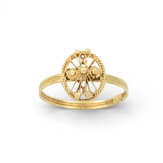 Ring aus 585 Gelbgold, nachhaltiger second hand Schmuck perfekt aufgearbeitet