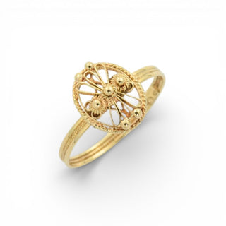 Ring aus 585 Gelbgold, nachhaltiger second hand Schmuck perfekt aufgearbeitet