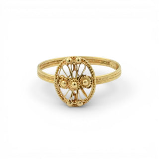 Ring aus 585 Gelbgold, nachhaltiger second hand Schmuck perfekt aufgearbeitet