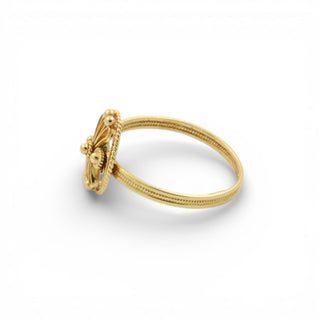 Ring aus 585 Gelbgold, nachhaltiger second hand Schmuck perfekt aufgearbeitet
