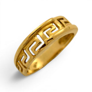 Ring aus 585 Gelbgold, nachhaltiger second hand Schmuck perfekt aufgearbeitet