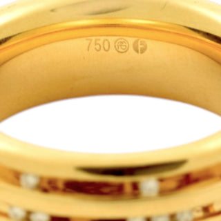 Brillantring aus 750 Gelbgold, nachhaltiger second-hand Schmuck perfekt aufgearbeitet