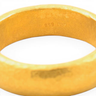 Ring aus 999 Gelbgold, nachhaltiger second-hand Schmuck perfekt aufgearbeitet