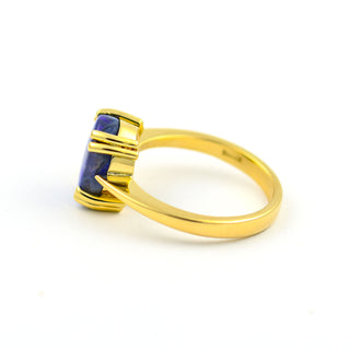 Ring aus 585 Gelbgold mit Opal, nachhaltiger second hand Schmuck perfekt aufgearbeitet