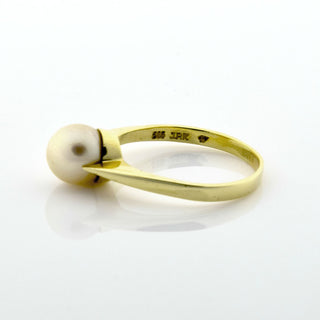 Perlenring aus 585 Gelbgold, nachhaltiger second hand Schmuck perfekt aufgearbeitet