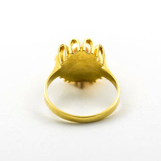 Perlenring aus 585 Gelbgold, nachhaltiger second hand Schmuck perfekt aufgearbeitet