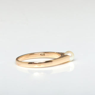 Perlenring aus 585 Gelbgold, nachhaltiger second hand Schmuck perfekt aufgearbeitet
