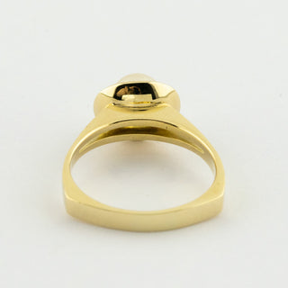 Perlring aus 585 Gelbgold, nachhaltiger second hand Schmuck perfekt aufgearbeitet