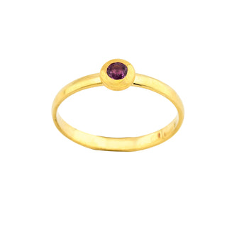 Saphirring aus 900 Gelbgold, nachhaltiger second hand Schmuck perfekt aufgearbeitet