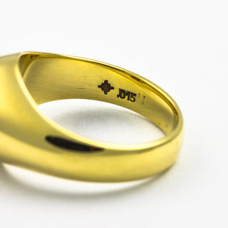 Brillantring aus 585 Gelb- und Weißgold mit Brillant, hochwertiger second hand Schmuck perfekt aufgearbeitet