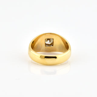 Brillantring aus 585 Gelb- und Weißgold, nachhaltiger second-hand Schmuck perfekt aufgearbeitet